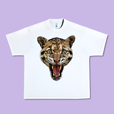 Ocelot Head Urban Heavy Tee Designed By Lillyallendesigns