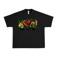 Black peace love  elf Urban Heavy Tee - AdoDesignShop