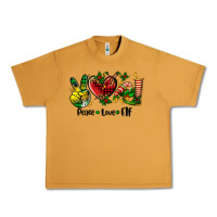 Peanut Butter peace love  elf Urban Heavy Tee - AdoDesignShop