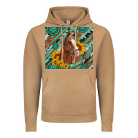 Vintage Camel western horse with gemstone and sunflower Vintage Hoodie - Artiststas