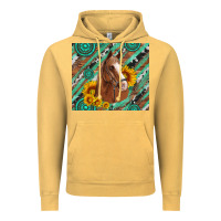 Vintage Mustard western horse with gemstone and sunflower Vintage Hoodie - Artiststas