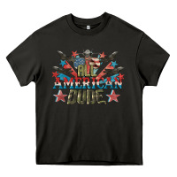Asphalt All American dude 4th of July Heavy Core Tee - CowGirlArtShop