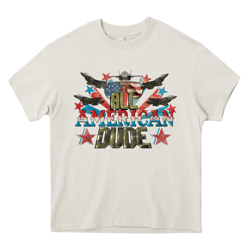 All American Dude 4th Of July Heavy Core Tee by CowGirlArtShop | Teevron