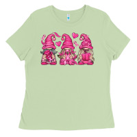 Matcha Breast Cancer Gnomes Ladies Tee - texasbilliewilder