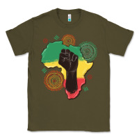 Army Green africa map Classic Tee - MaliasSmallBusiness