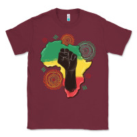 Burgundy africa map Classic Tee - MaliasSmallBusiness