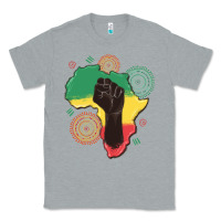 Heather Grey africa map Classic Tee - MaliasSmallBusiness