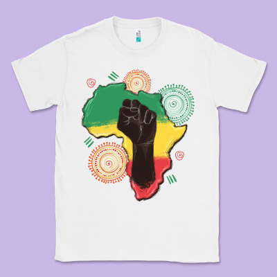 Africa Map Classic Tee Designed By Maliassmallbusiness