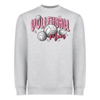 Heather Grey volleyball mom Heavyweight Sweatshirt - MaliasSmallBusiness