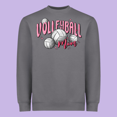 Volleyball Mom Heavyweight Sweatshirt Designed By Maliassmallbusiness