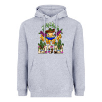 Heather Grey Nacho average Mom Heavyweight Hoodie - NancyCooperArtShop