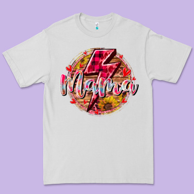 Mama Lighting Bolt Premium Tee Designed By Racoondesign