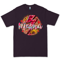 Plum mama lighting bolt Premium Tee - RacoonDesign