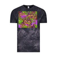 Cloud Black mardi gras carnival masks and fleur de lis Vintage Tee - Jasminsmagicworld