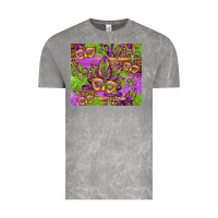 Cloud Rock mardi gras carnival masks and fleur de lis Vintage Tee - Jasminsmagicworld