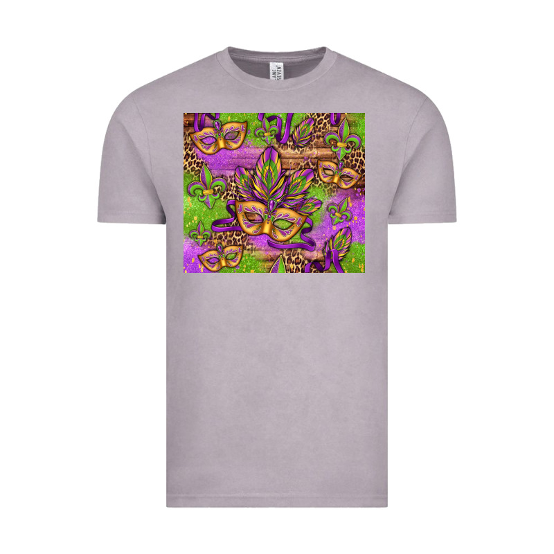 Mardi Gras Carnival Masks And Fleur De Lis Vintage Tee by Jasminsmagicworld | Teevron