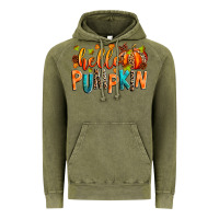 Vintage Olive Hello pumpkin Vintage Hoodie - RanaPortraitStore