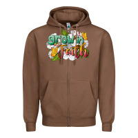 Chestnut Grow In Faith Zipper Hoodie - LillyAllenDesigns