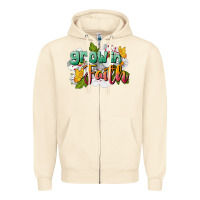 Sandshell Grow In Faith Zipper Hoodie - LillyAllenDesigns