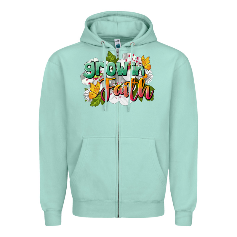 Grow In Faith Zipper Hoodie by LillyAllenDesigns | Teevron