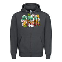 Smoke Grow In Faith Zipper Hoodie - LillyAllenDesigns