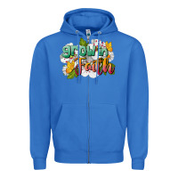 True Royal Grow In Faith Zipper Hoodie - LillyAllenDesigns