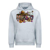Heather Grey Mexico Urban Hoodie - FaDigitalArtStudio