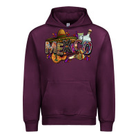 Mauve Wine Mexico Urban Hoodie - FaDigitalArtStudio