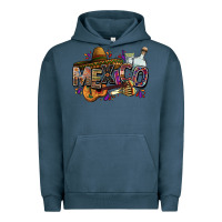 Pigment Midnight Navy Mexico Urban Hoodie - FaDigitalArtStudio
