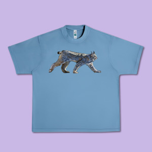Canada Lynx Urban Heavy Tee Designed By Lillyallendesigns