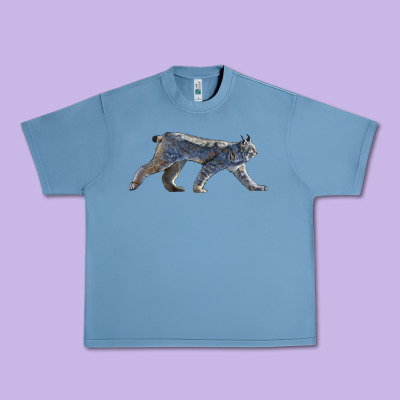 Canada Lynx Urban Heavy Tee Designed By Lillyallendesigns