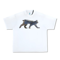 White canada lynx Urban Heavy Tee - LillyAllenDesigns