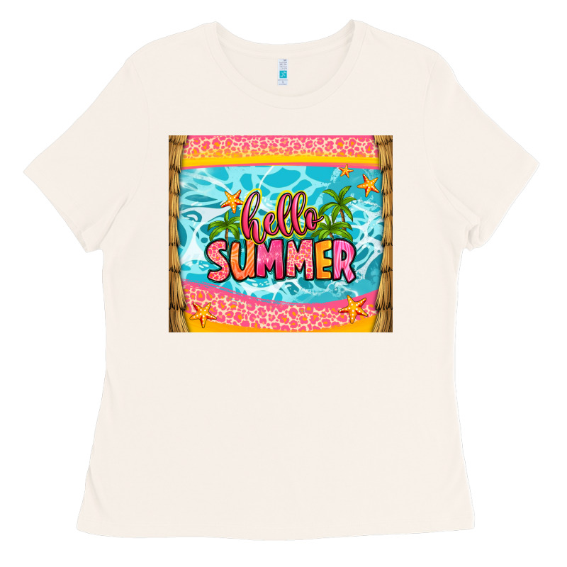 Hello Summer Ladies Tee by Zillion Design Studio | Teevron