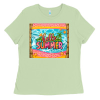 Matcha hello summer Ladies Tee - Zillion Design Studio