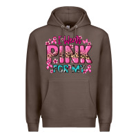 Coffee I wear pink for my custom name Cancer Awareness Premium Hoodie - HowdyJamesFarm