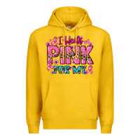Lemon I wear pink for my custom name Cancer Awareness Premium Hoodie - HowdyJamesFarm