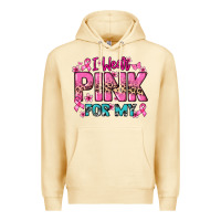 Pina Colada I wear pink for my custom name Cancer Awareness Premium Hoodie - HowdyJamesFarm
