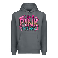 Rock I wear pink for my custom name Cancer Awareness Premium Hoodie - HowdyJamesFarm