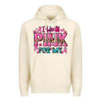 Sandshell I wear pink for my custom name Cancer Awareness Premium Hoodie - HowdyJamesFarm