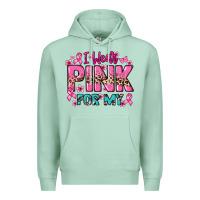 Seafoam I wear pink for my custom name Cancer Awareness Premium Hoodie - HowdyJamesFarm