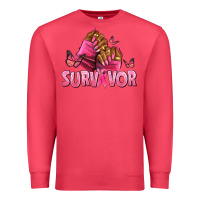 Cardinal Breast Cancer survivor afro nails Premium Sweatshirt - NancyCooperArtShop
