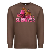 Chestnut Breast Cancer survivor afro nails Premium Sweatshirt - NancyCooperArtShop
