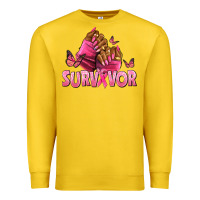Lemon Breast Cancer survivor afro nails Premium Sweatshirt - NancyCooperArtShop