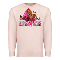 Breast Cancer Survivor Afro Nails Premium Sweatshirt | Teevron