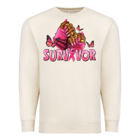 Sandshell Breast Cancer survivor afro nails Premium Sweatshirt - NancyCooperArtShop