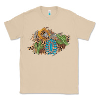 Mushroom horseshoe leopard gemstone cactus patch Classic Tee - AdoDesignShop
