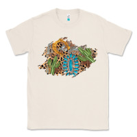 Natural horseshoe leopard gemstone cactus patch Classic Tee - AdoDesignShop