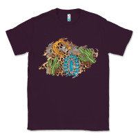 Plum horseshoe leopard gemstone cactus patch Classic Tee - AdoDesignShop