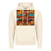 Vintage Artic western horse and sunflowers cowhide leopard with aztec Vintage Hoodie - Artiststas