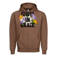 Chestnut Grow In Grace Zipper Hoodie - LillyAllenDesigns